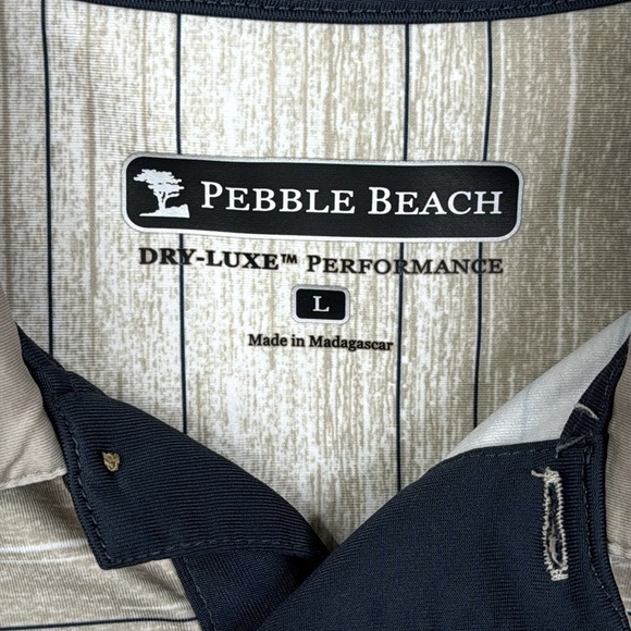 Pebble Beach Dry-Luxe Performance Golf Polo Men's Size Large - Picture 5 of 7